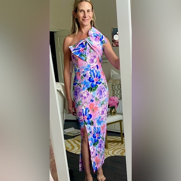 Shoshanna Midnight Arielle Midi Gown - Picture 6 of 6